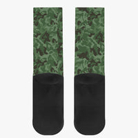 Army Camo Green Fashion Reinforced Sports Socks