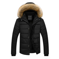 Fashionably Warm Parka Coat with Fur Hood Moderate Winter Outerwear Jacket