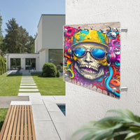 Skull Face Graphitti Acrylic Sign