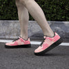 Pink Camo Designer Fashion Low-Top Leather Sports Sneakers - Black Sole