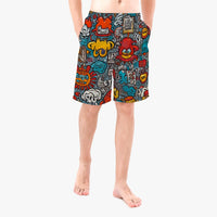 Boujee Graphitti Trendy Street Wear Men’s Board Shorts