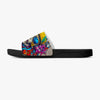 Skull Face Graphitti Trendy Street Wear Casual Sandals - Black