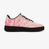 Pink Camo Designer Fashion Low-Top Leather Sports Sneakers - Black Sole