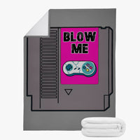 Blow Me Video Gamer Pink Trends Dual-sided Stitched Fleece Blanket