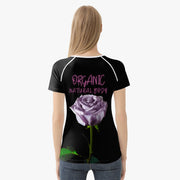 Organic Wild Rose Handmade Designer Fashion Women's Tee Shirt