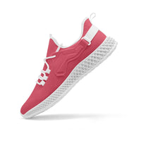 Comfort Quality Pink Net Style Mesh Knit Sneakers