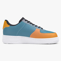 Retro Backflash Low-Top Leather Sports Sneakers