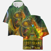 Alpha Rex Lost Island Unofficial Ark Server Short Sleeve Hoodie Tee Shirts