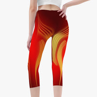 Plasma Flame Short Type Yoga Pants