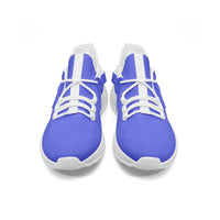 Comfort Quality Net Style Mesh Knit Blue Sneakers