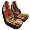 Chief Buffalo Bull Native Indian Art Design Microfiber Car Seats Cover 2Pcs
