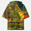 Alpha Rex Lost Island Unofficial Ark Server Short Sleeve Hoodie Tee Shirts