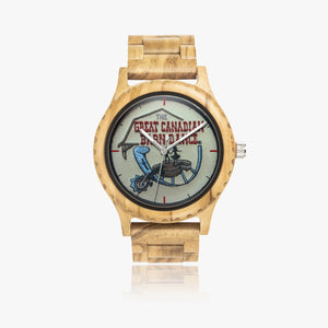 The Great Canadian Barn Dance Italian Olive Lumber Wooden Watch