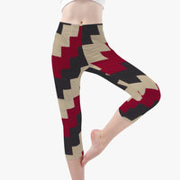 Zig Zag Fashion Short Type Yoga Pants