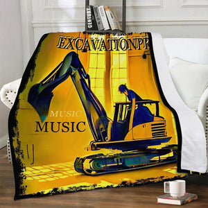 Fools Gold Excavationpro Music Official Merch Trends Dual-sided Stitched Fleece Blanket
