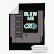 Blow Me Video Gamer Black Trends Dual-sided Stitched Fleece Blanket