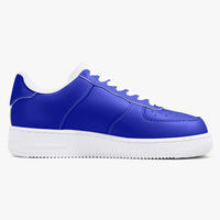 Eclipse Quality Low-Top Abyss Blue Leather Sports Sneakers