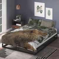 King of the Jungle Lion Animal Collection Room Décor 3in1 Polyester Bedding Set