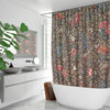 Flower Print Floral Designer Home Décor Quick-drying Shower Curtain