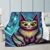Meowzers Cat Trends Dual-sided Stitched Fleece Blanket