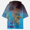 Mystic Blue Alpha Triceratops Lost Island Unofficial Ark Server Short Sleeve Hoodie Tee Shirts
