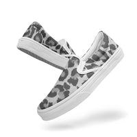 Cheetah Grey Easy Slip-On Comfort Shoes