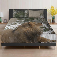 King of the Jungle Lion Animal Collection Room Décor 3in1 Polyester Bedding Set