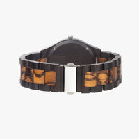 The Great Canadian Barn Dance Collection Grey Indian Ebony Wooden Watch