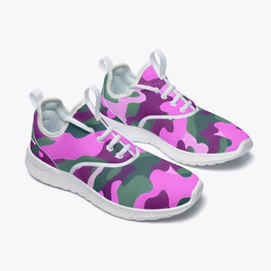 Green Pink Purple Camo Extreme Comfort Casual Mesh Sports Sneakers