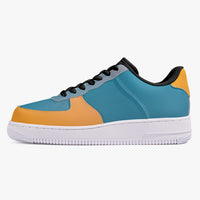 Retro Backflash Low-Top Leather Sports Sneakers