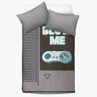 Blow Me Video Gamer Grey 3in1 Polyester Bedding Set