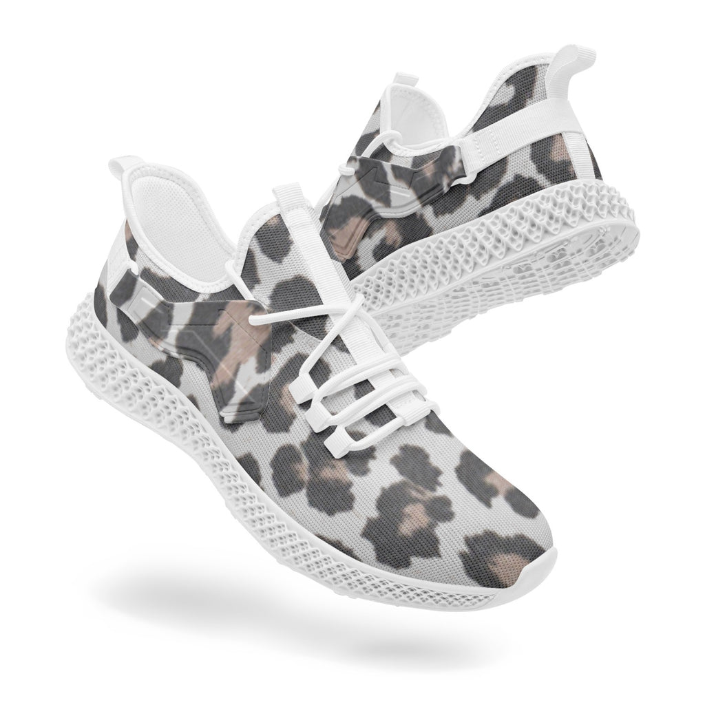 Cheetah Ultra Comfort Net Style Mesh Knit Sneakers