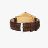 The Great Canadian Barn Dance Collection Wild Hide Italian Olive Lumber Wooden Watch - Leather Strap