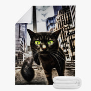 Urban Kitty Cat Trends Dual-sided Stitched Fleece Blanket