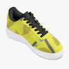 ZeeFlow Yellow Fashion Black Low-Top Leather Sports Sneakers