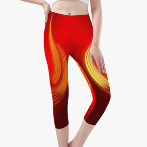 Plasma Flame Short Type Yoga Pants