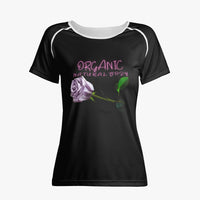 Organic Wild Rose Handmade Designer Fashion Women's Tee Shirt