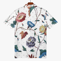 Flower Print Fashion Handmade Men's Polo Shirt