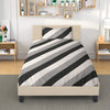 Grey Black White 3in1 Polyester Bedding Set