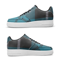 Refreshed Blue Type 2 AF1 Low-Top Leather Sports Sneakers