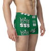 Money King Premium Jewel Green Boxer Briefs