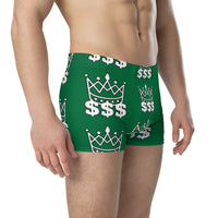 Money King Premium Jewel Green Boxer Briefs