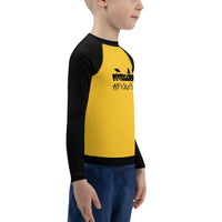 Adventure Starship Yellow Designer Fashion Rash Guard Long Sleeve Shirt