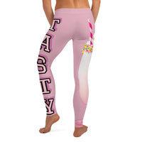 Tasty Milk Shake Pink Designer Fashion Leggings.