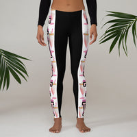 Extra Tasty Milk Shake White Designer Fashion Leggings.