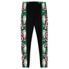 Extra Tasty Milk Shake Jewel Green Designer Fashion Leggings.