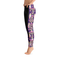 Extra Tasty Milk Shake Purple Designer Fashion Leggings.