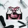 Pink Skull Bad Butt Collection Designer Padded Sports Bra.