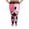 Pink Skull Bad Butt Collection Designer Plus Size Leggings LG.