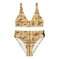 Wild Horses Designer high-waisted bikini Bathing Suit Swimwear.